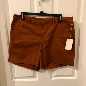NWT Target Camel High Waisted Chino Shorts